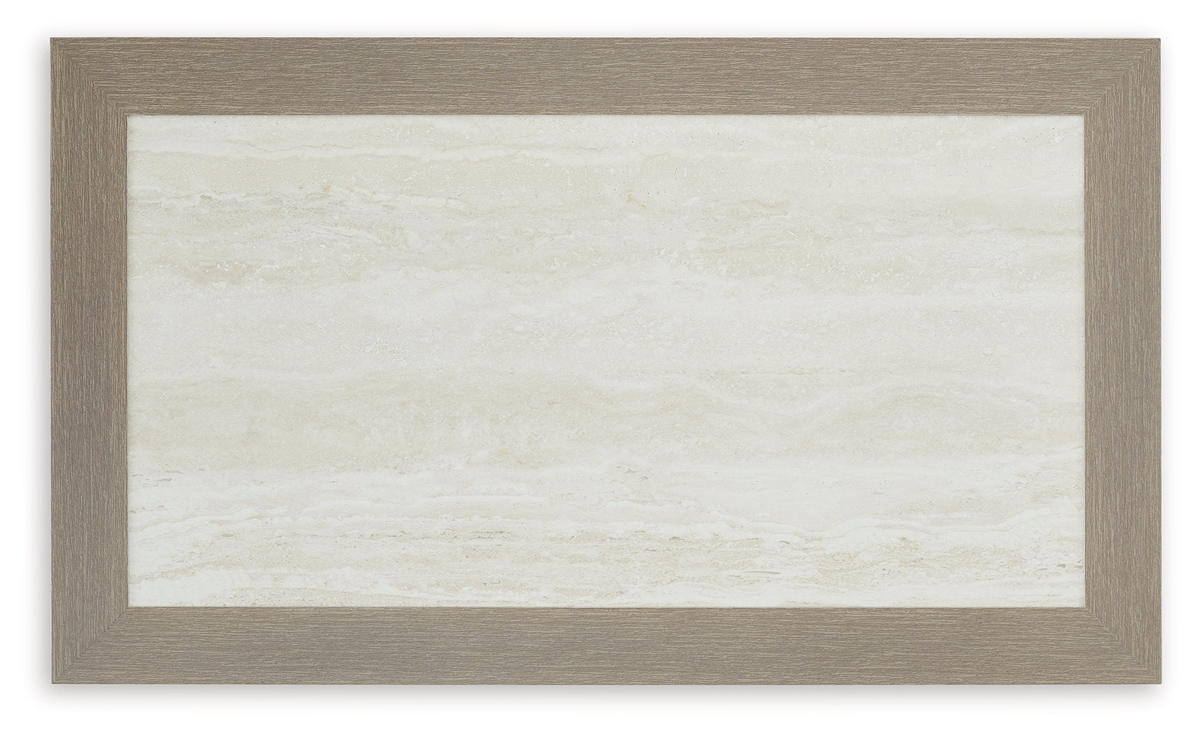 Kimpton Isle Brown Outdoor Coffee Table top view showing textured sintered stone surface