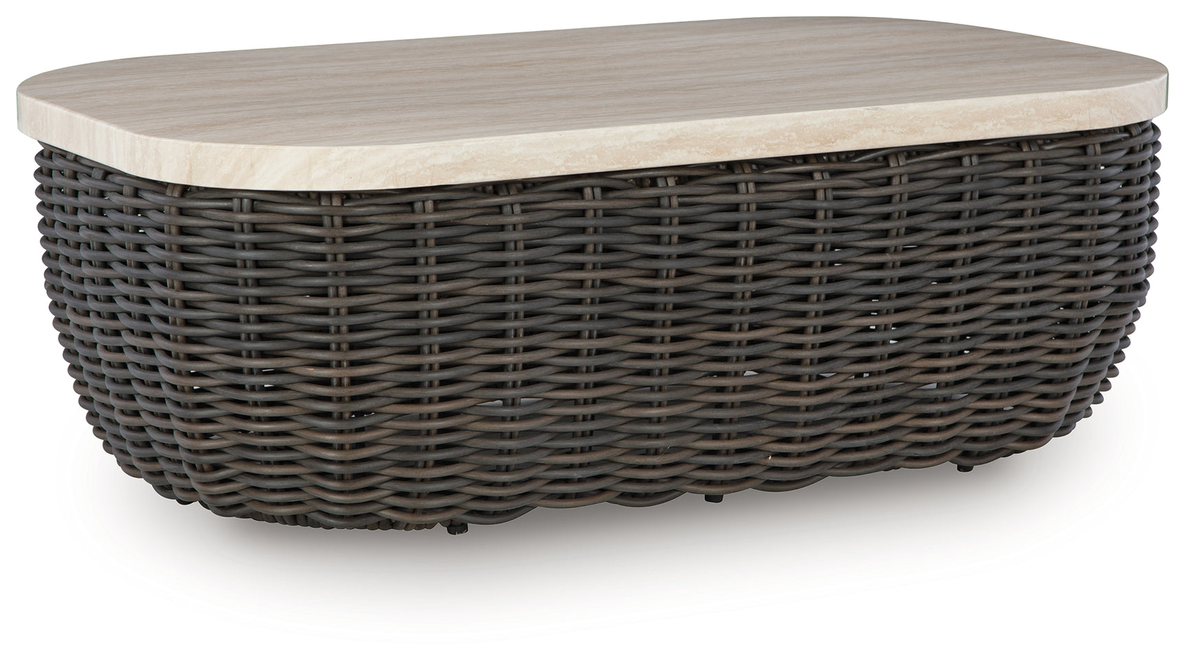 Kimora Outdoor Coffee Table head-on view