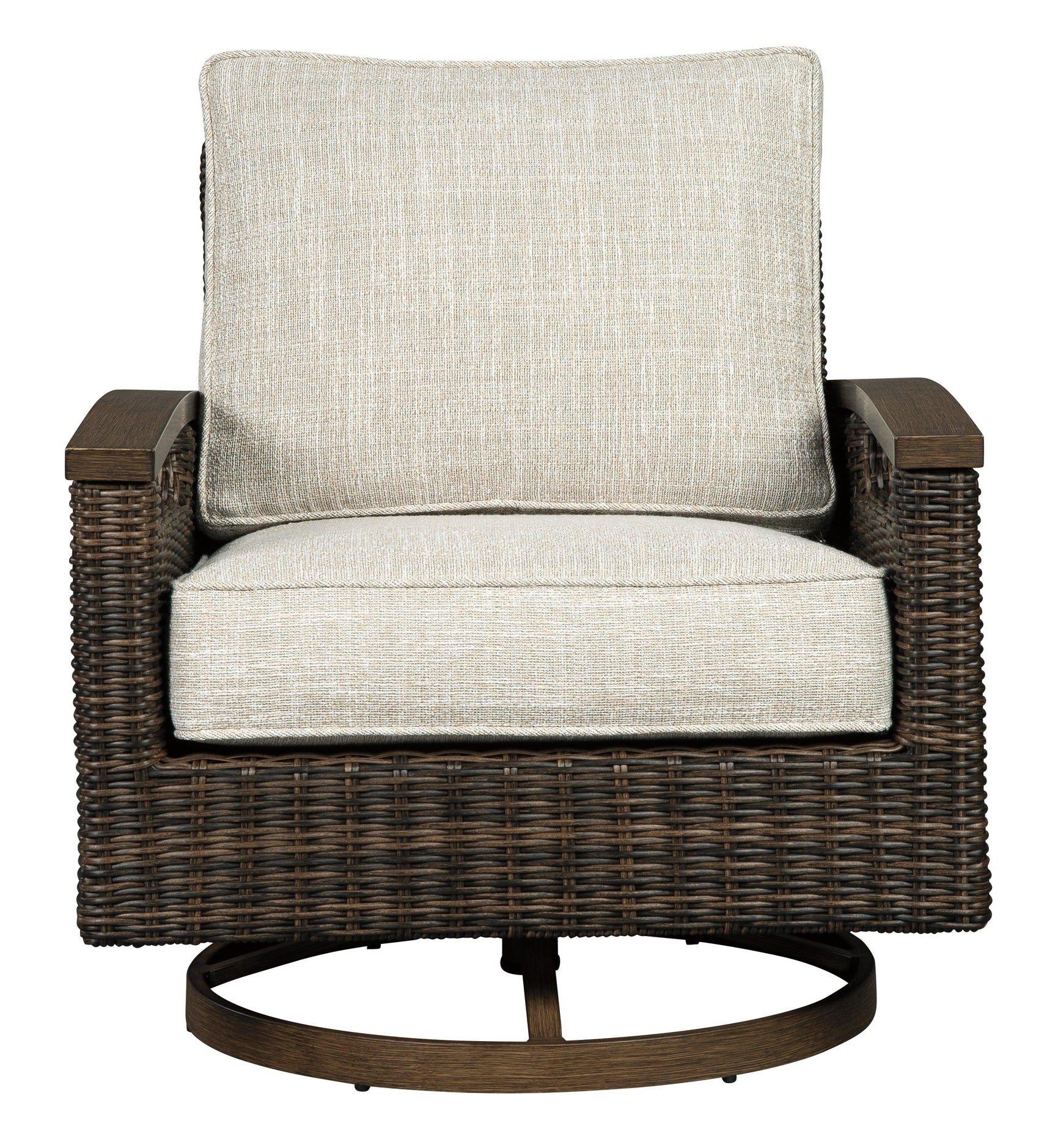 Front view of Paradise Trail swivel lounge chair