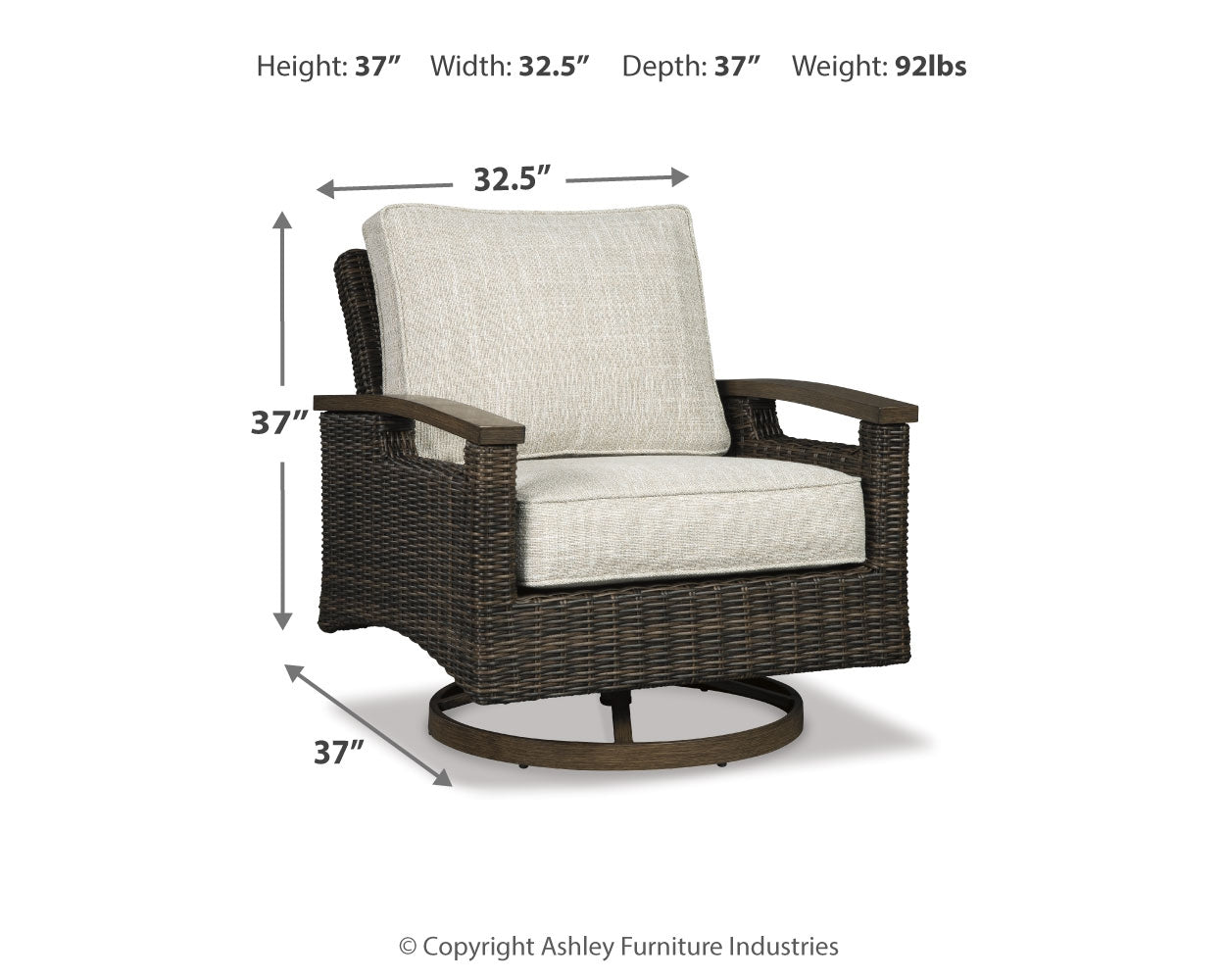 Paradise Medium Brown Outdoor Fire Pit Table with 4 Chairs
