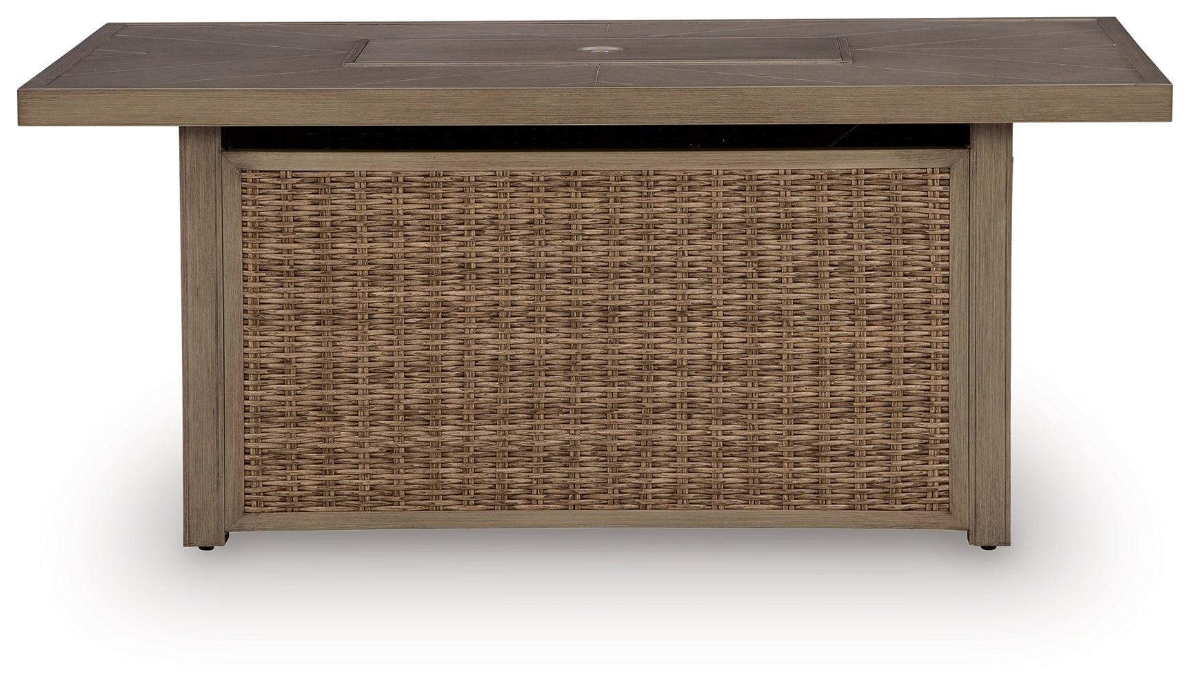 Laguna Heights Outdoor Fire Pit Table head-on view