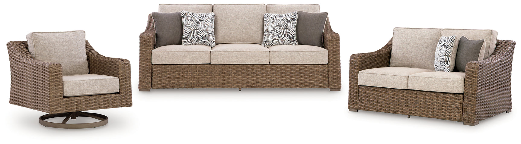 Laguna Heights outdoor loveseat, head-on angle