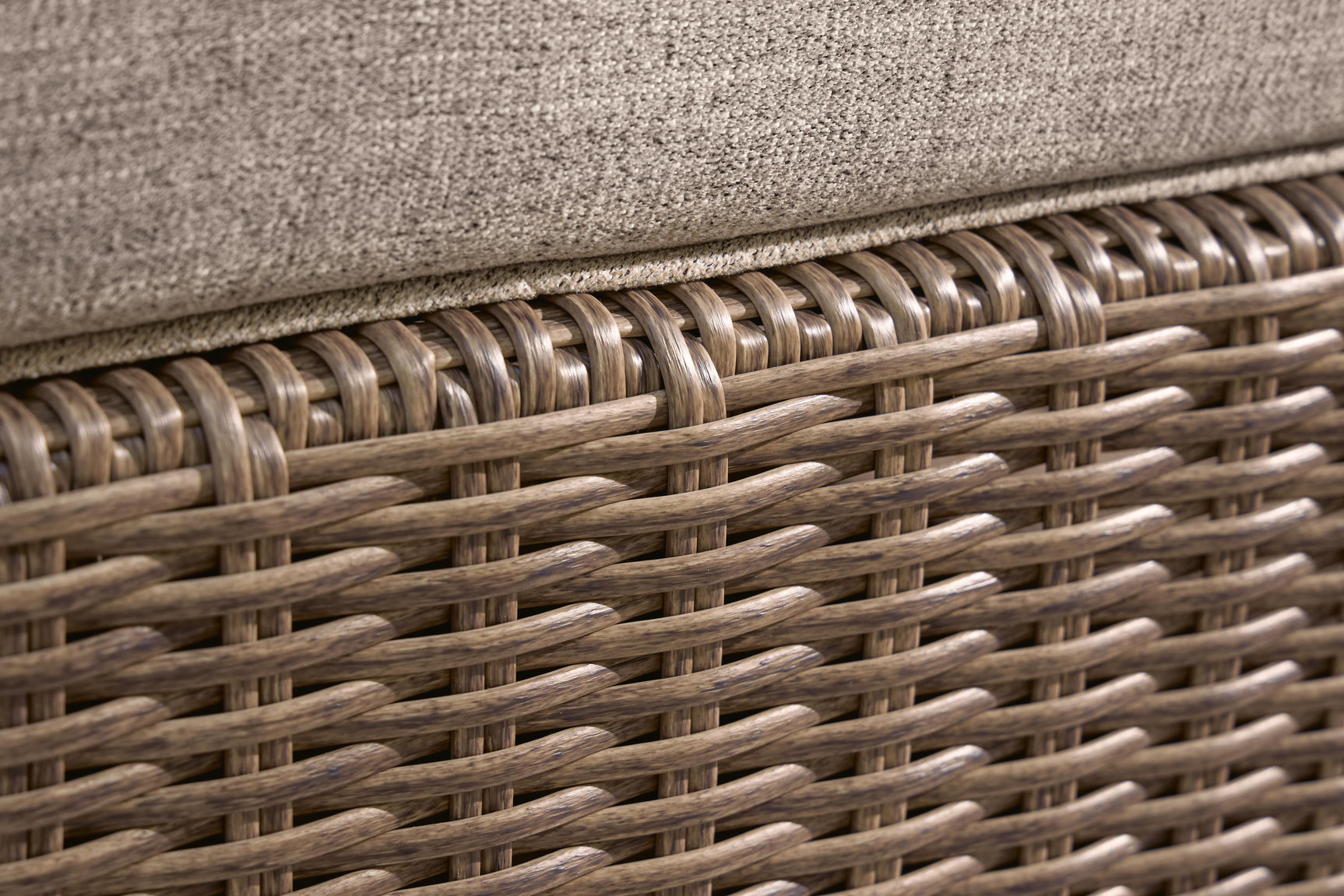 Laguna Heights beige resin wicker close-up finish