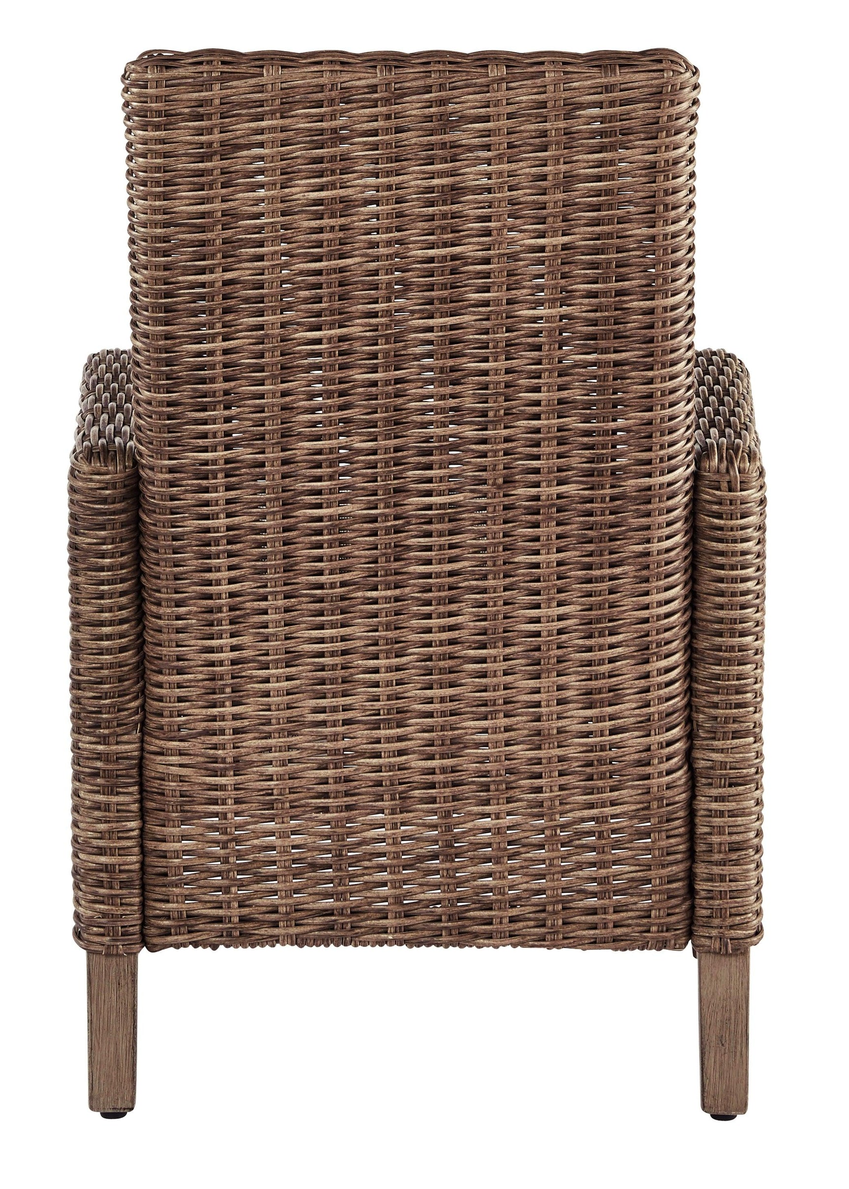 Beachcroft Beige Outdoor Dining Arm Chair back view