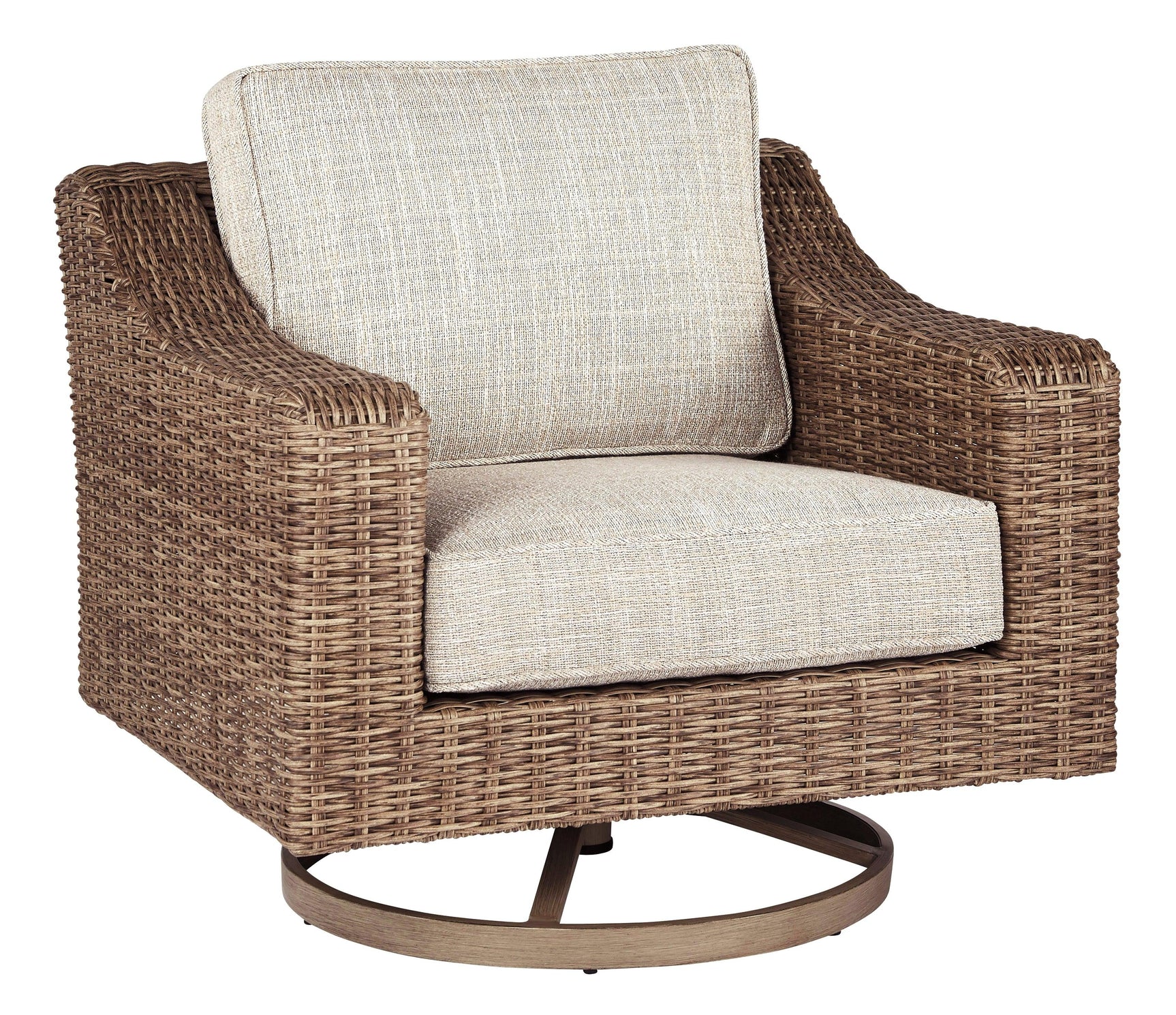 Beachcroft Swivel Lounge Chair side view showing cushion