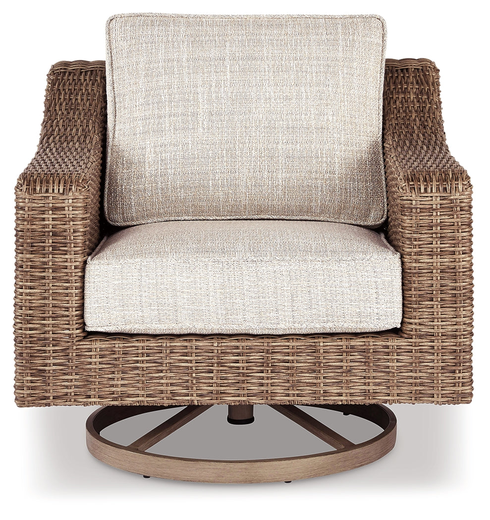 Back view of outdoor sofa