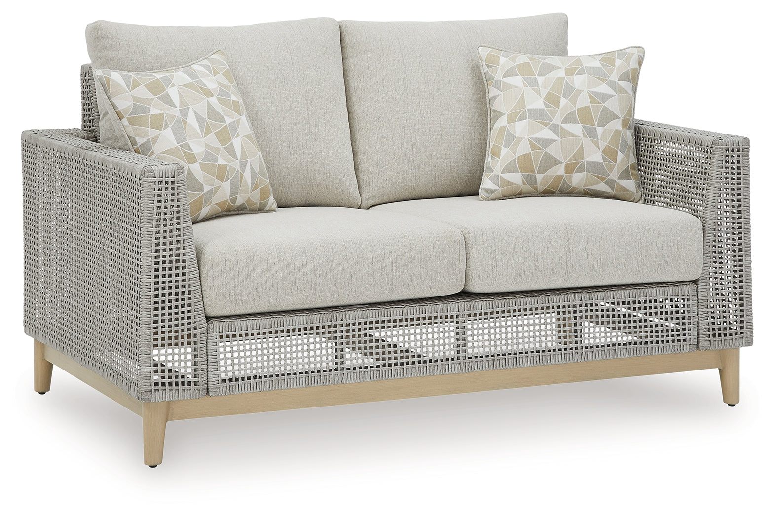 Seton Gray Creek Outdoor Sofa and Loveseat with Coffee Table