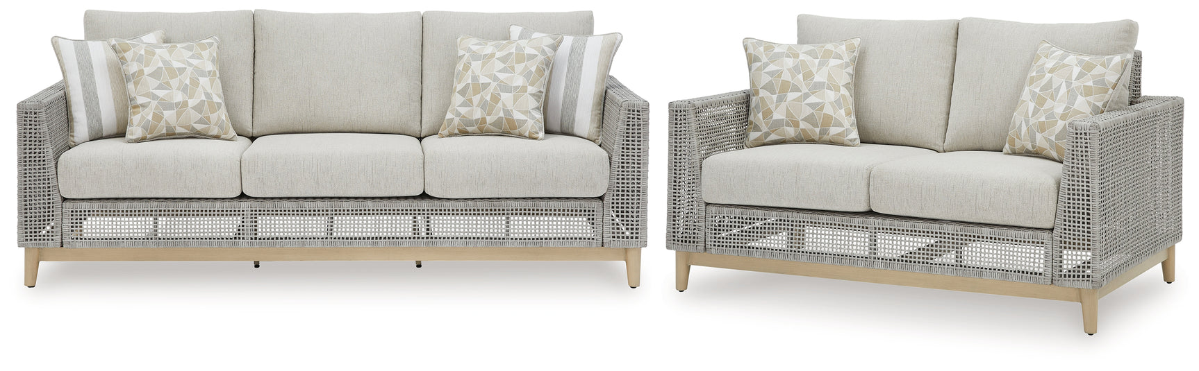 Seton Gray Creek Outdoor Sofa and Loveseat