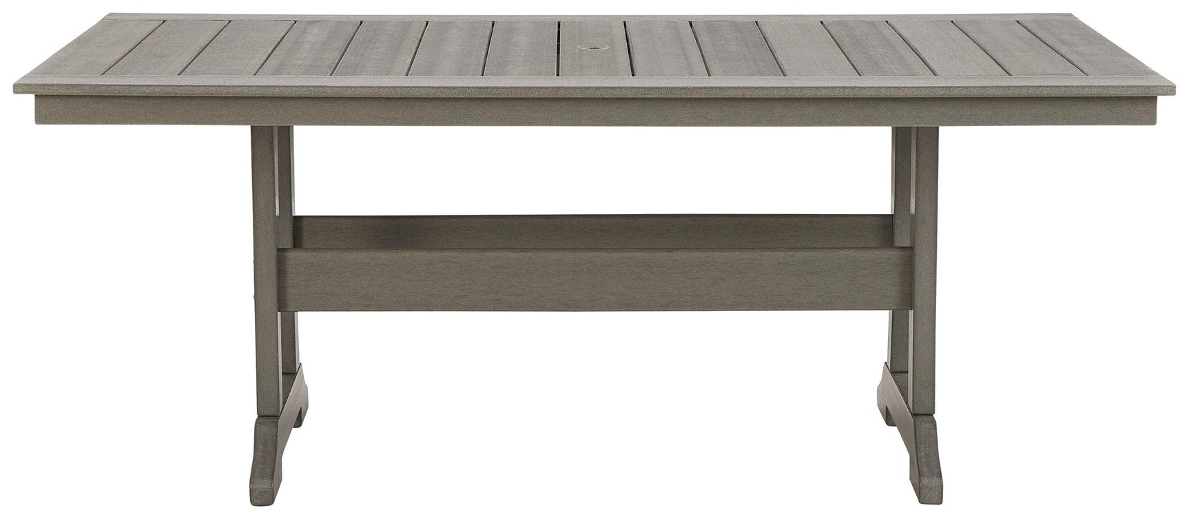 Front view of Visola Gray Outdoor Dining Table