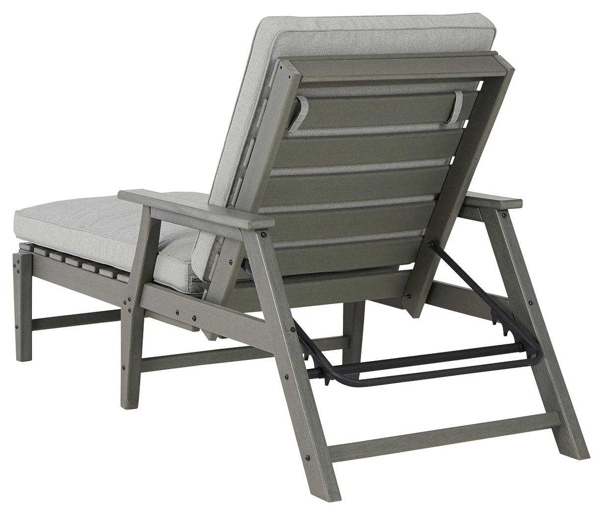 Detail of stainless steel hardware on Visola Chaise Lounge