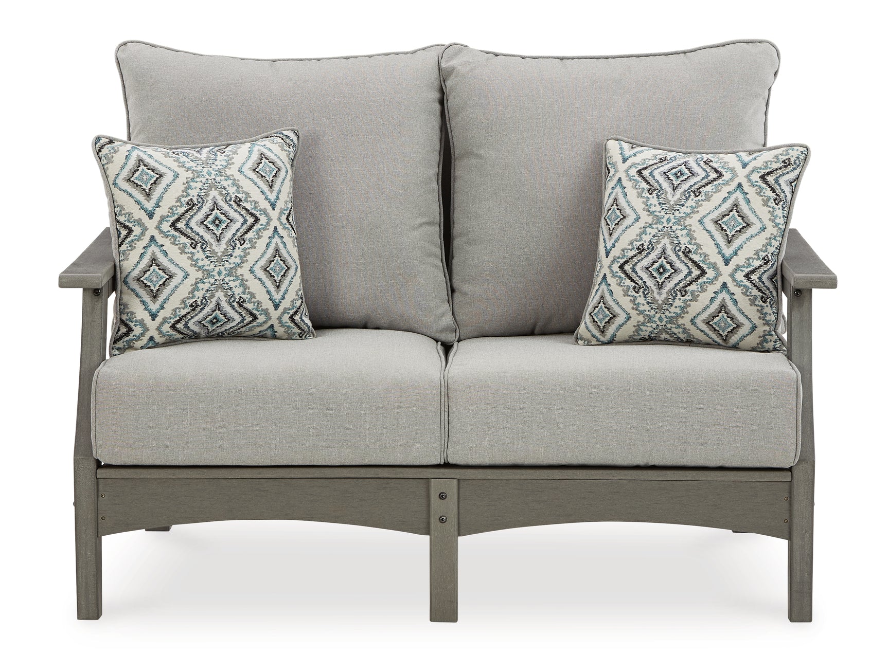 Visola Gray outdoor chair side profile