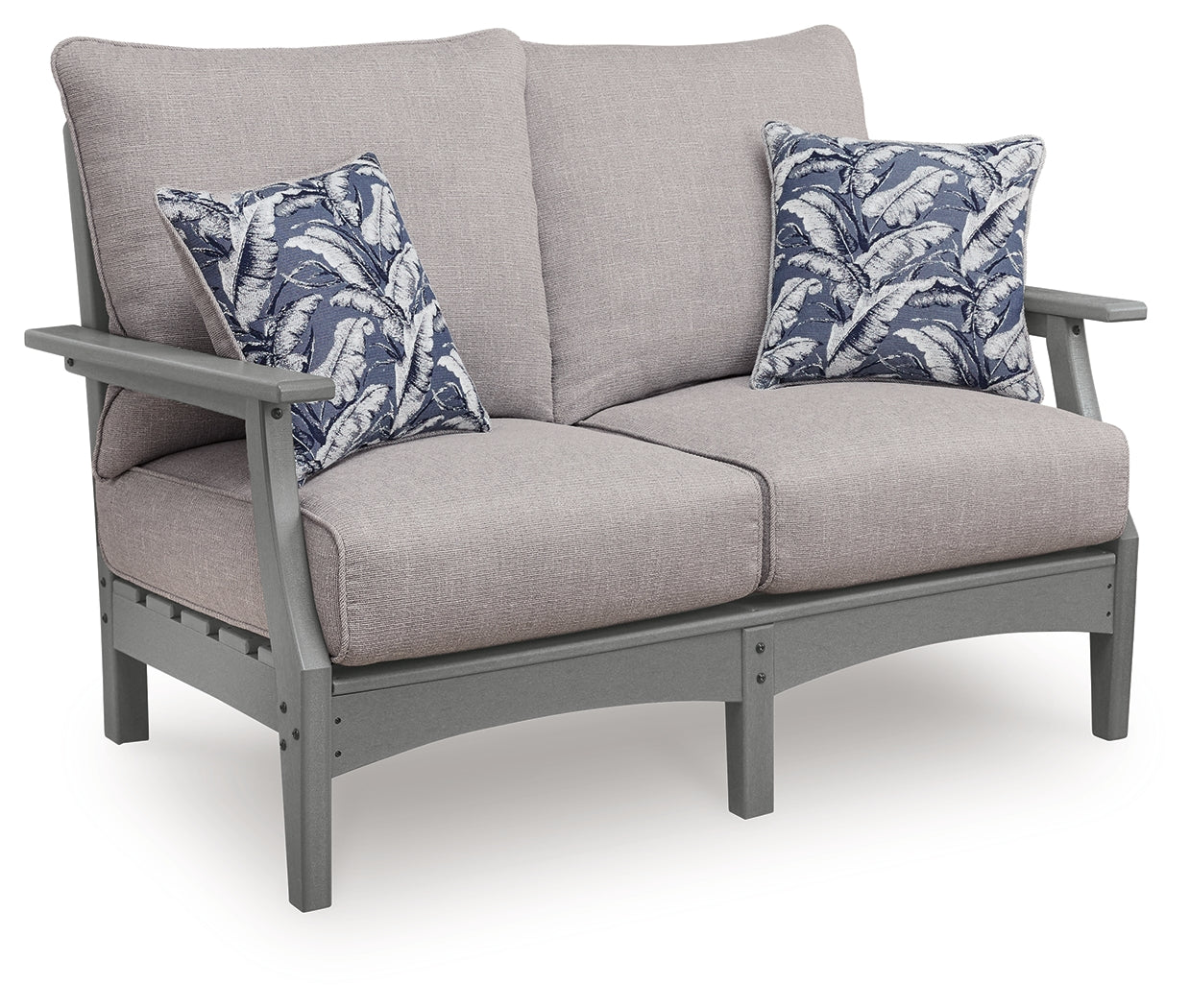 Cove Gray Beach Outdoor Sofa and Loveseat