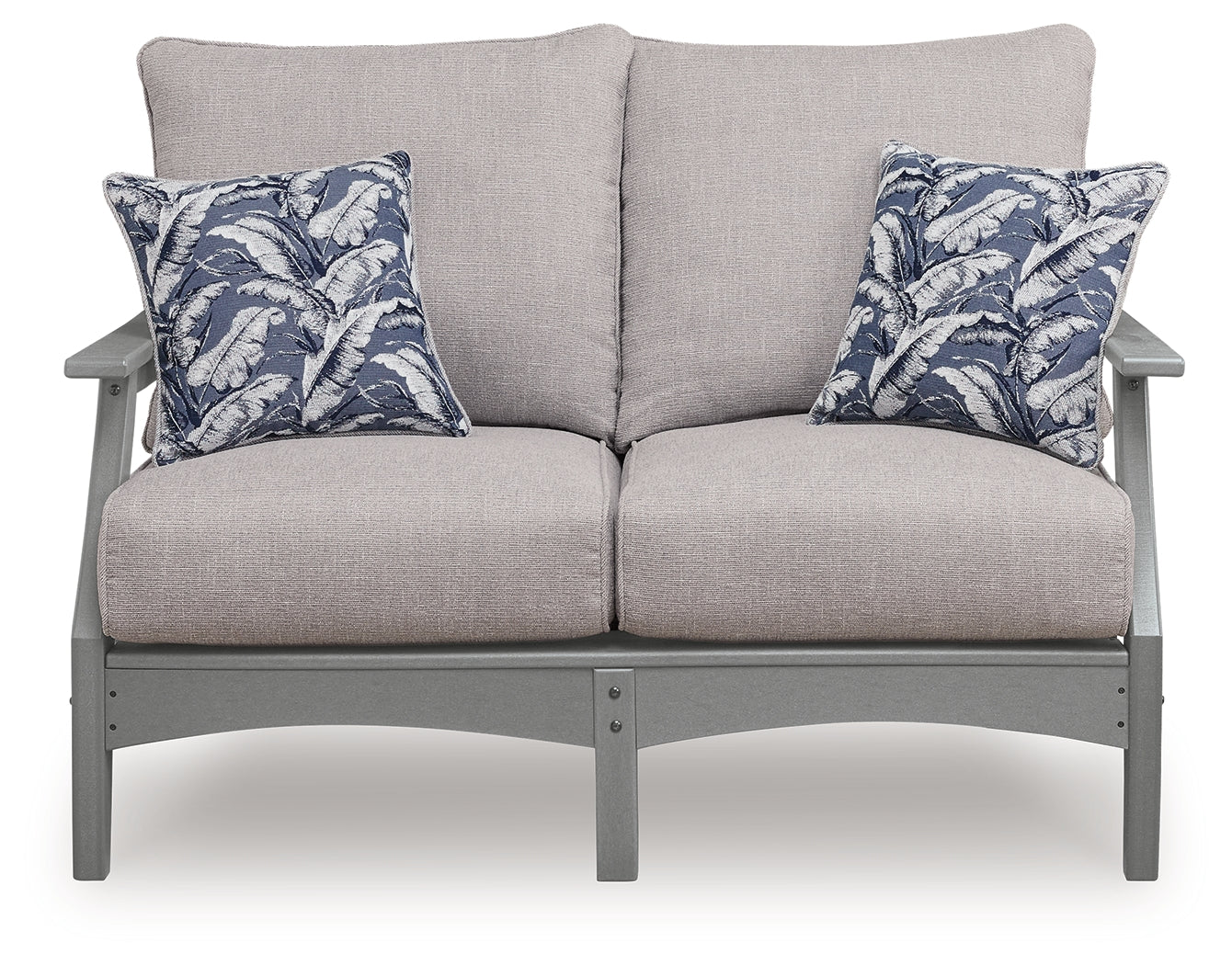 Cove Gray Beach Outdoor Sofa and Loveseat