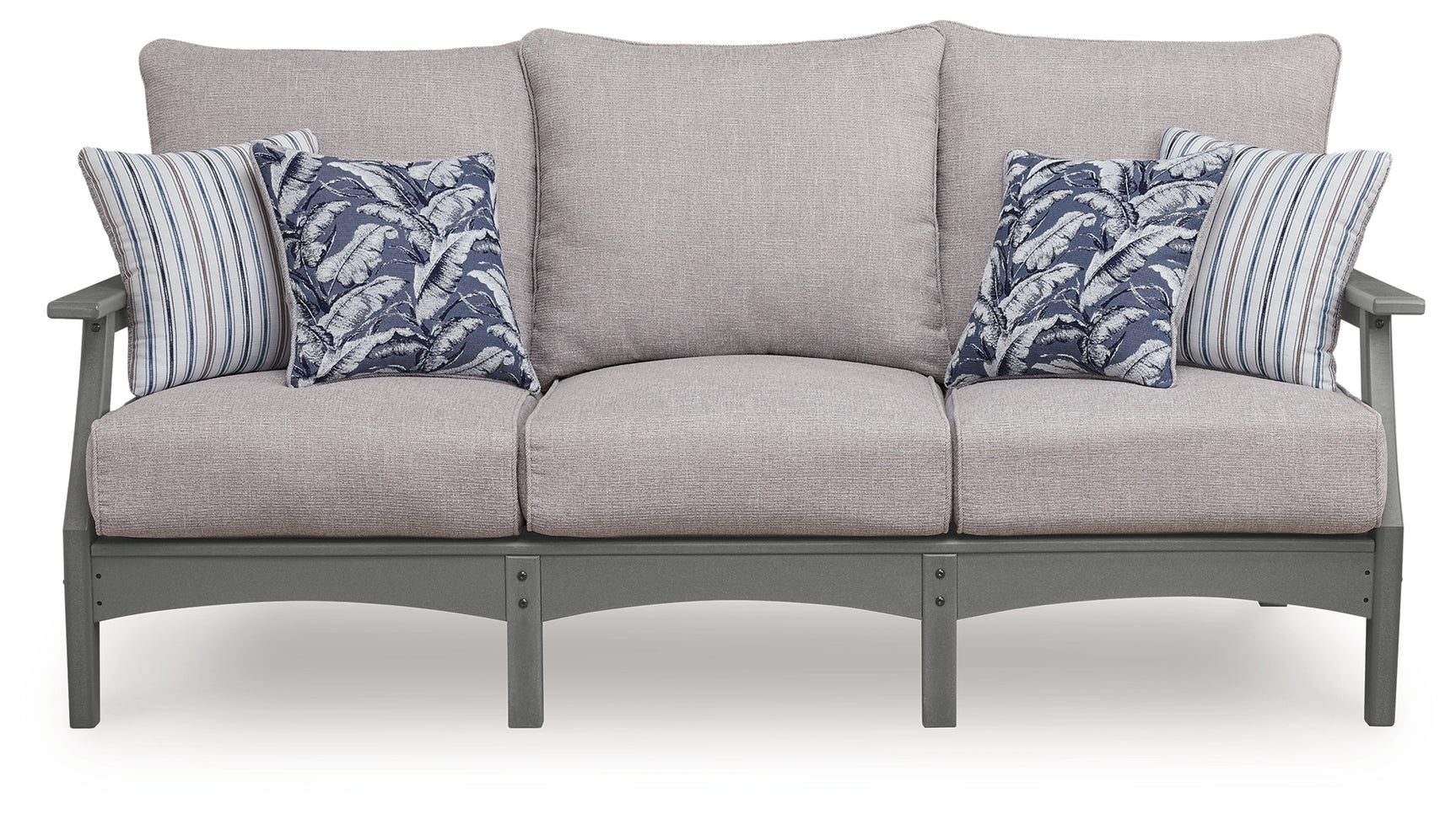 Cove Gray Beach Outdoor Sofa and Loveseat