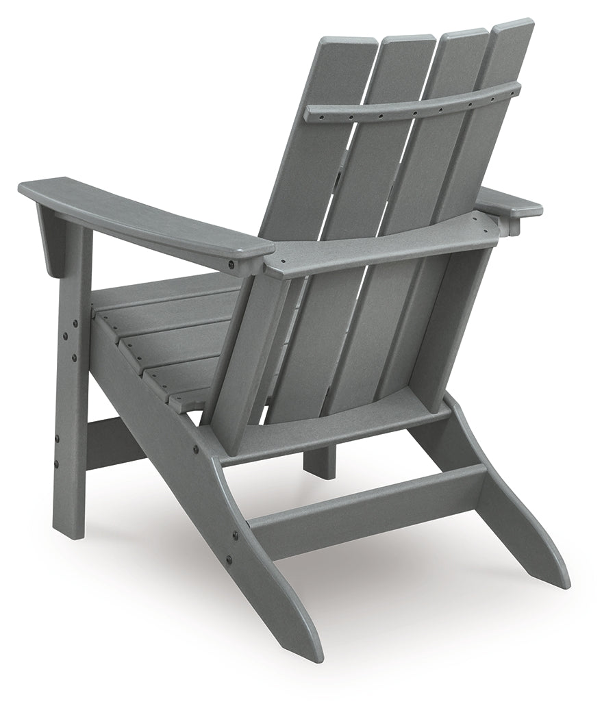 Cove Gray Beach Adirondack Chair, rear view