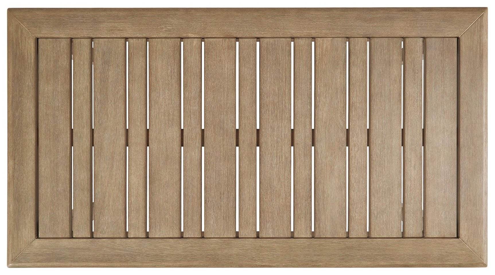 Gerianne coffee table showing wood finish close-up
