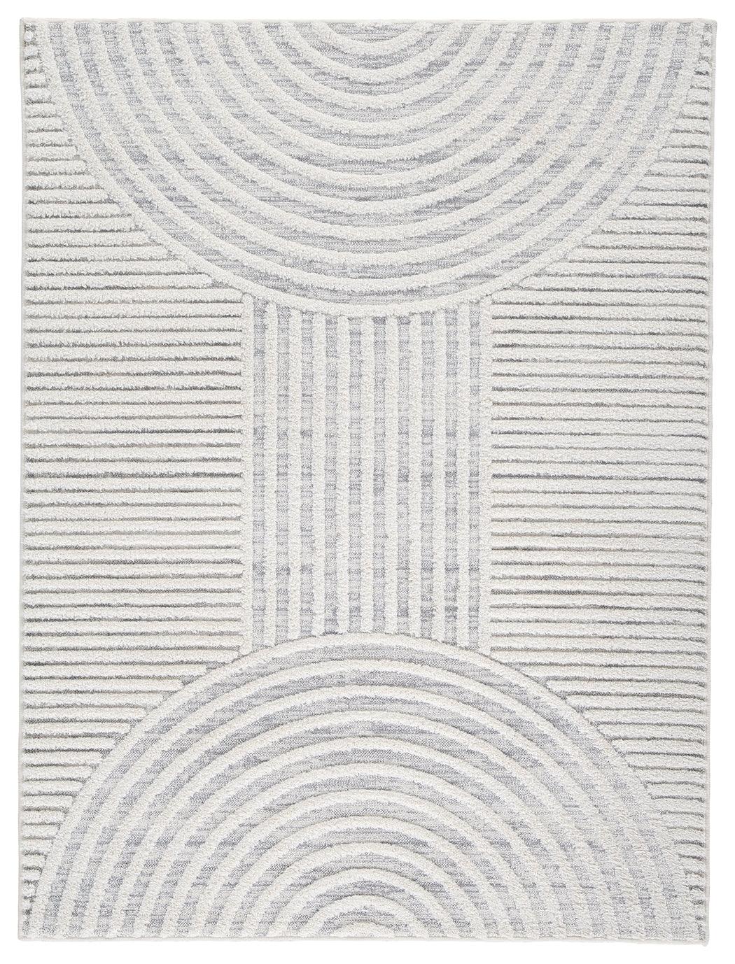 Lambworth medium gray and cream area rug detailed texture