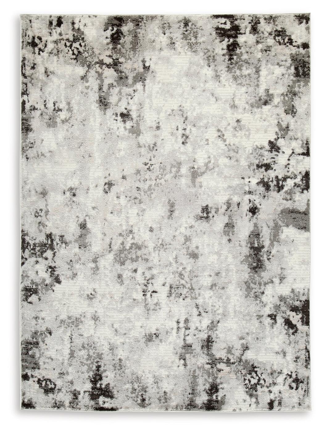 Greyland Multi 5' x 7' rug detailed texture and color close-up
