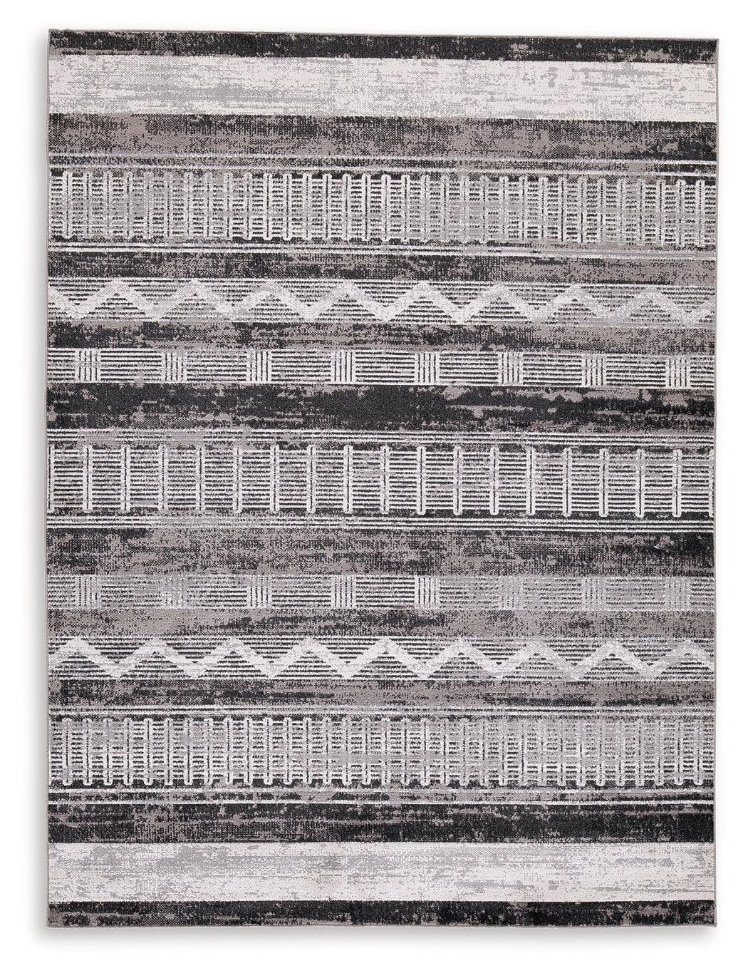 Henchester Multi 8' x 10' rug close-up of patterned pile