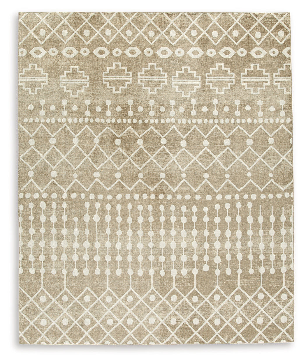 Bunchly rug close-up showing motif pattern