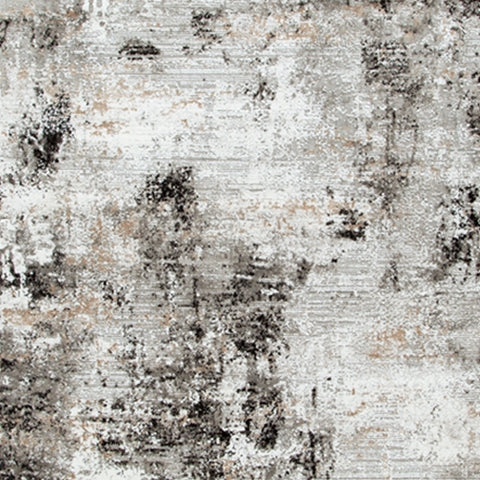 Langwell rug color swatch black gray white tan