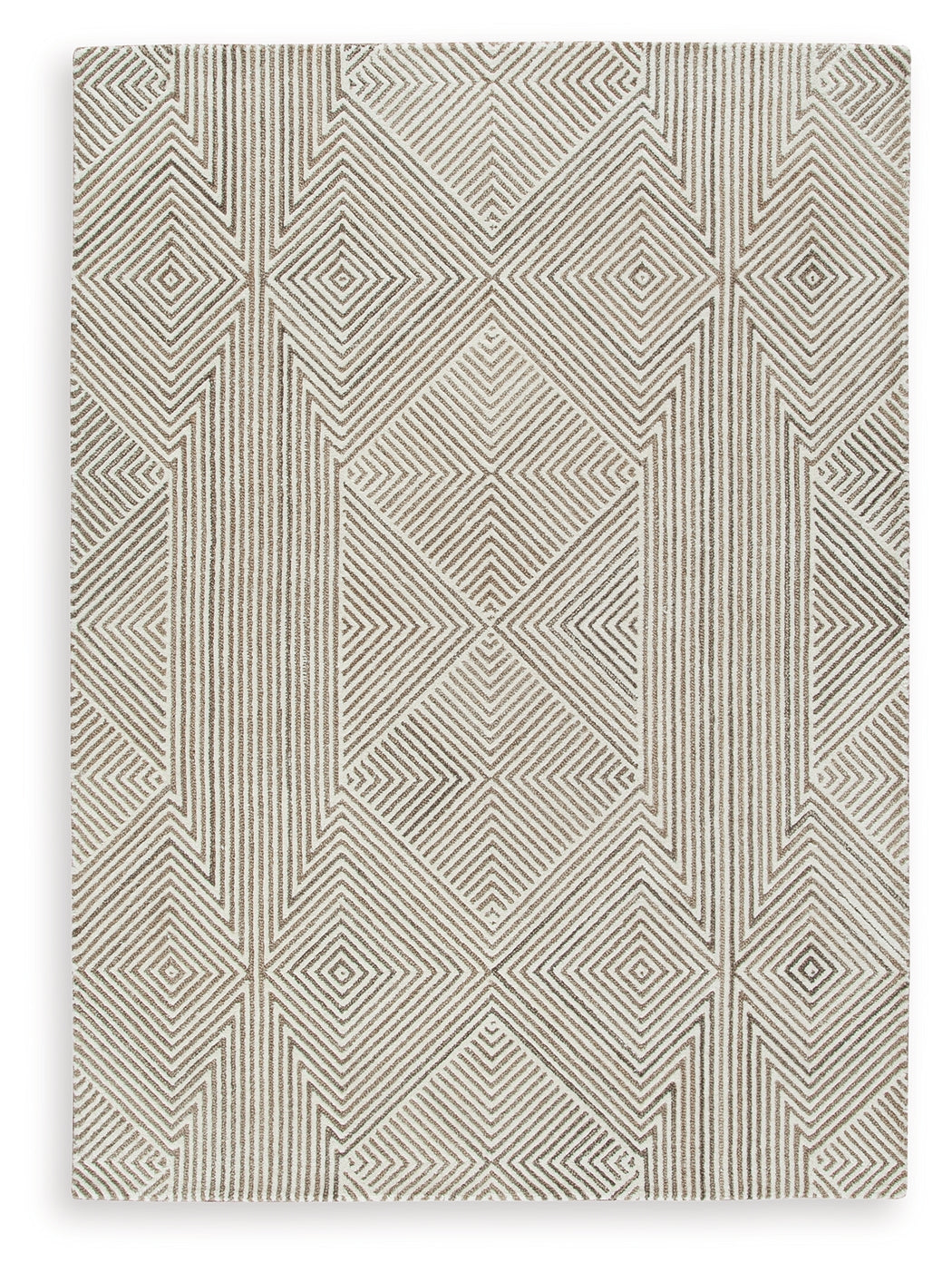 Jadott Medium Rug corner detail showing tufting