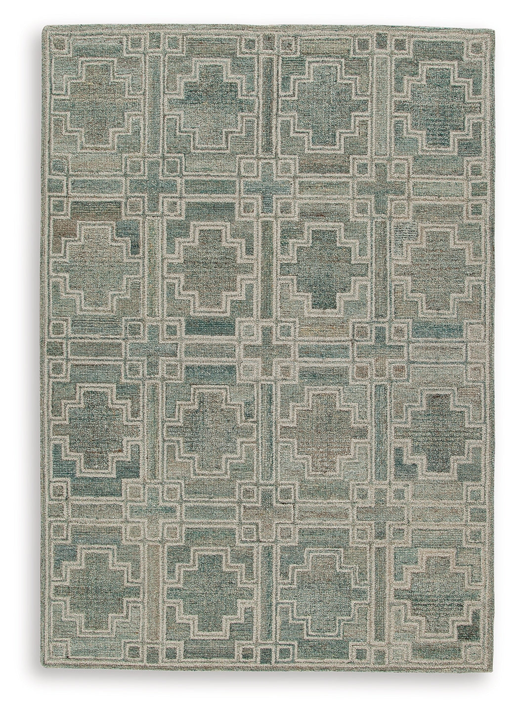 Close-up of Jossland rug hand-tufted wool pattern