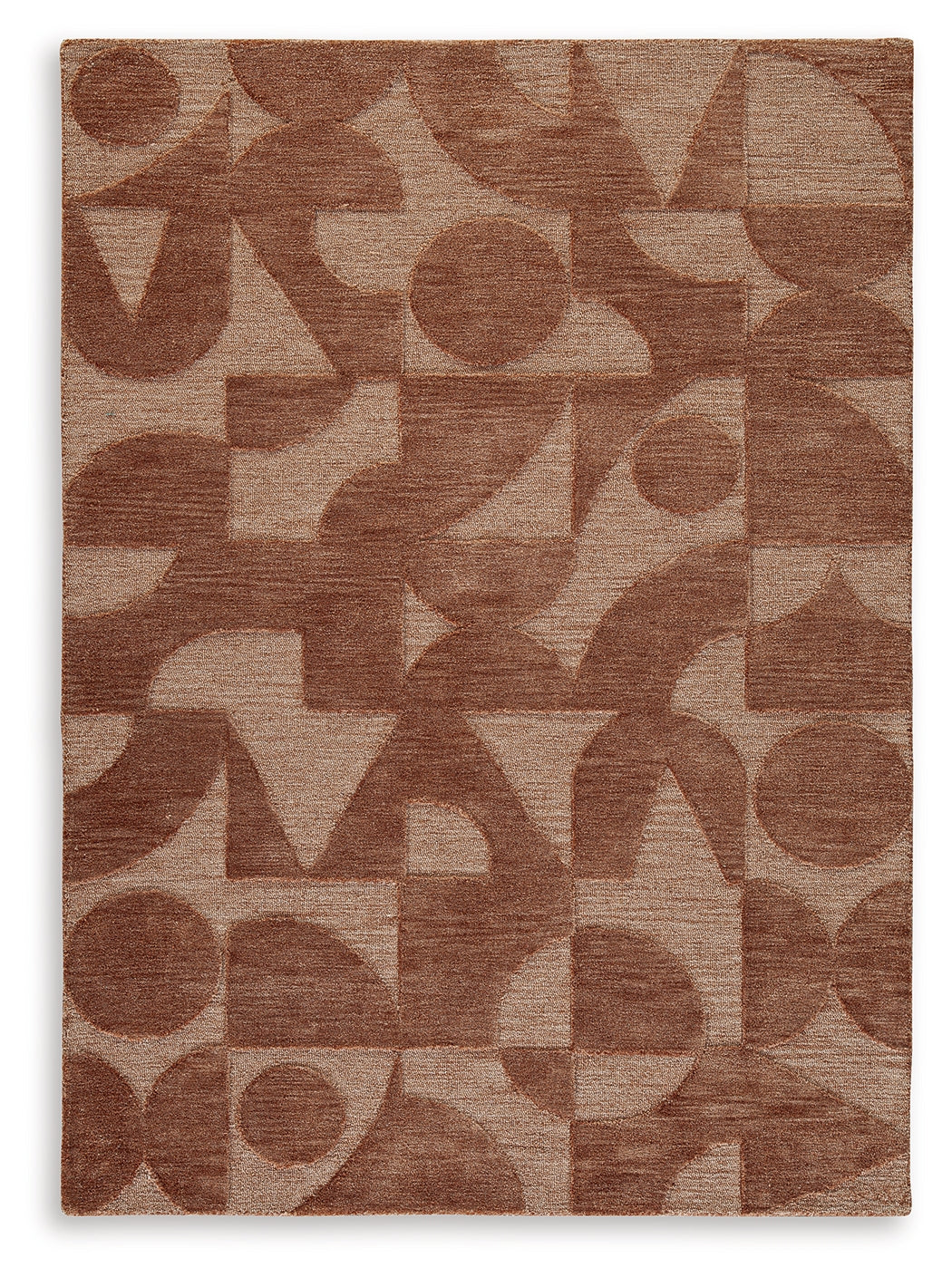 Close-up detail of Perrenton Clay rug texture