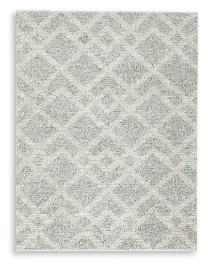 Close-up of Unawick rug geometric pattern