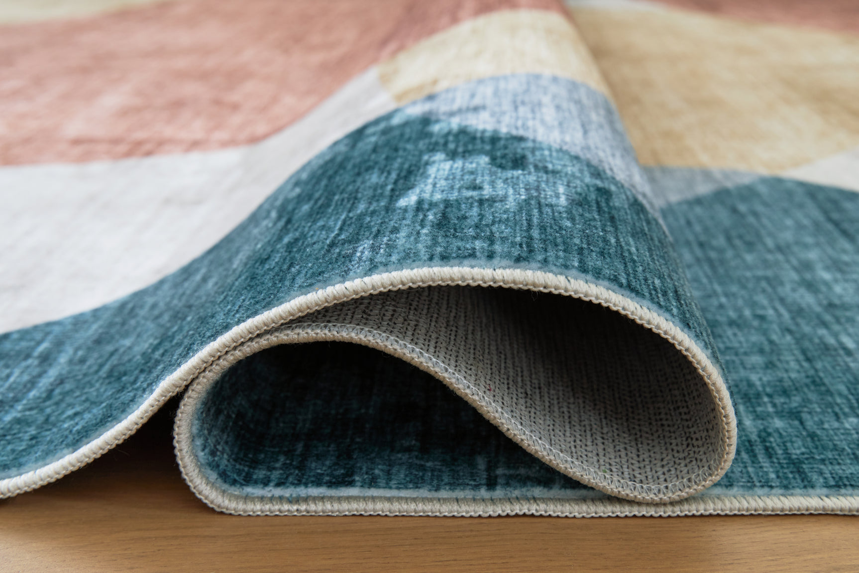Multi-color Chanleigh rug fabric swatch