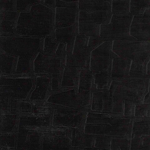 Black polyester faux fur swatch sample from Gibbswell rug