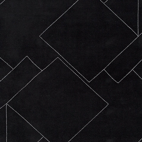 Swatch sample of black and white wool fibers