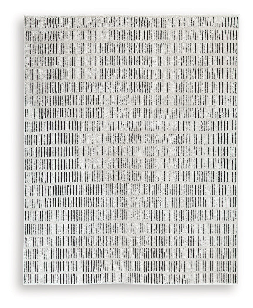 Close-up of Turinwith area rug striped texture detail