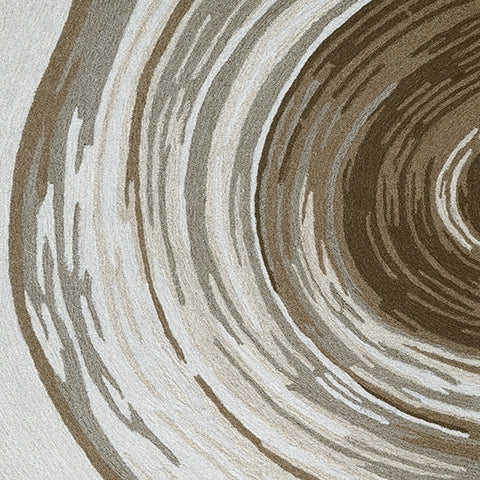 Color swatch of Rizwana rug in ivory brown gray tones