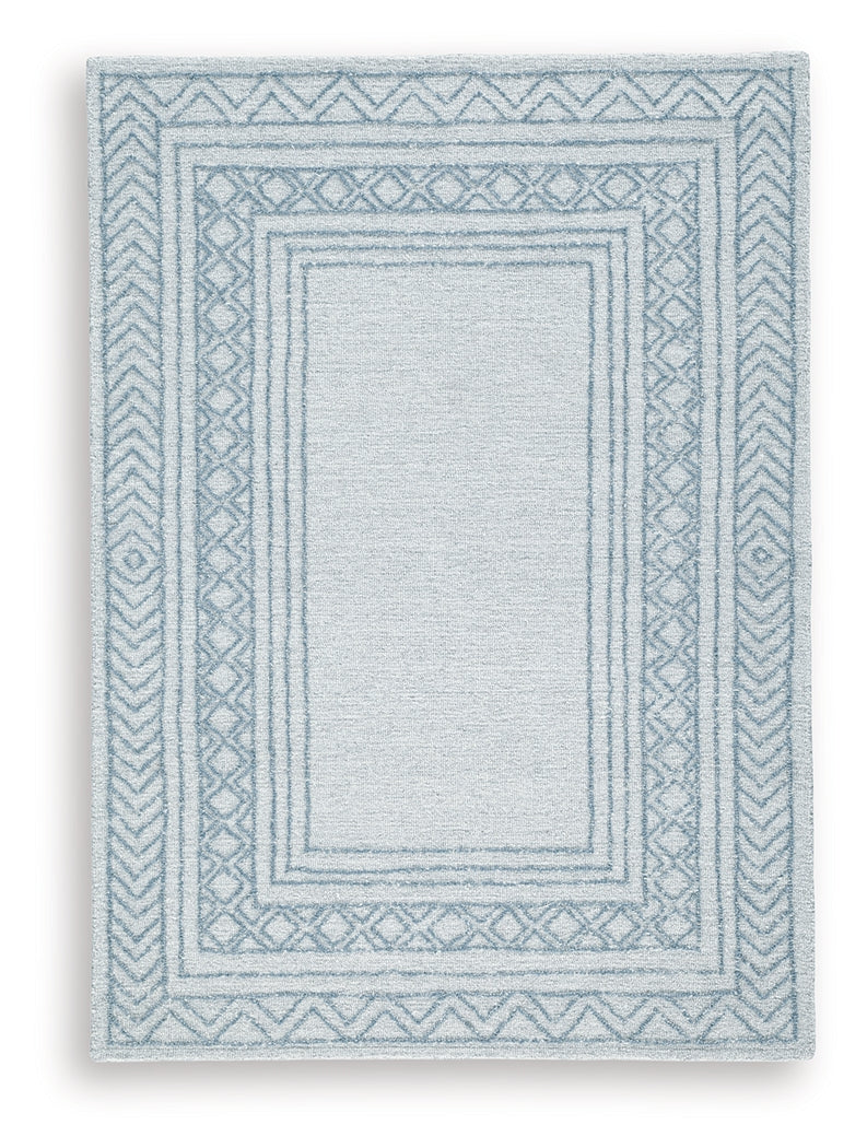 Close-up detail of Azelhurst rug hand-tufted wool pile