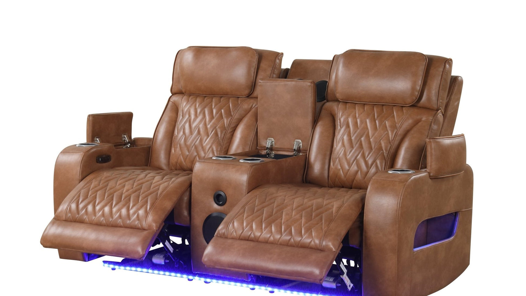Set showing sofa, loveseat, and recliner together
