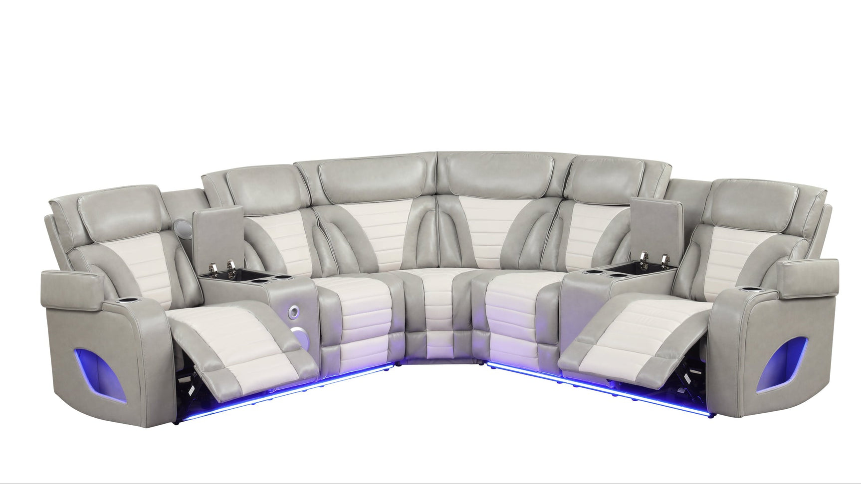Robin Grey sectional wedge corner seat