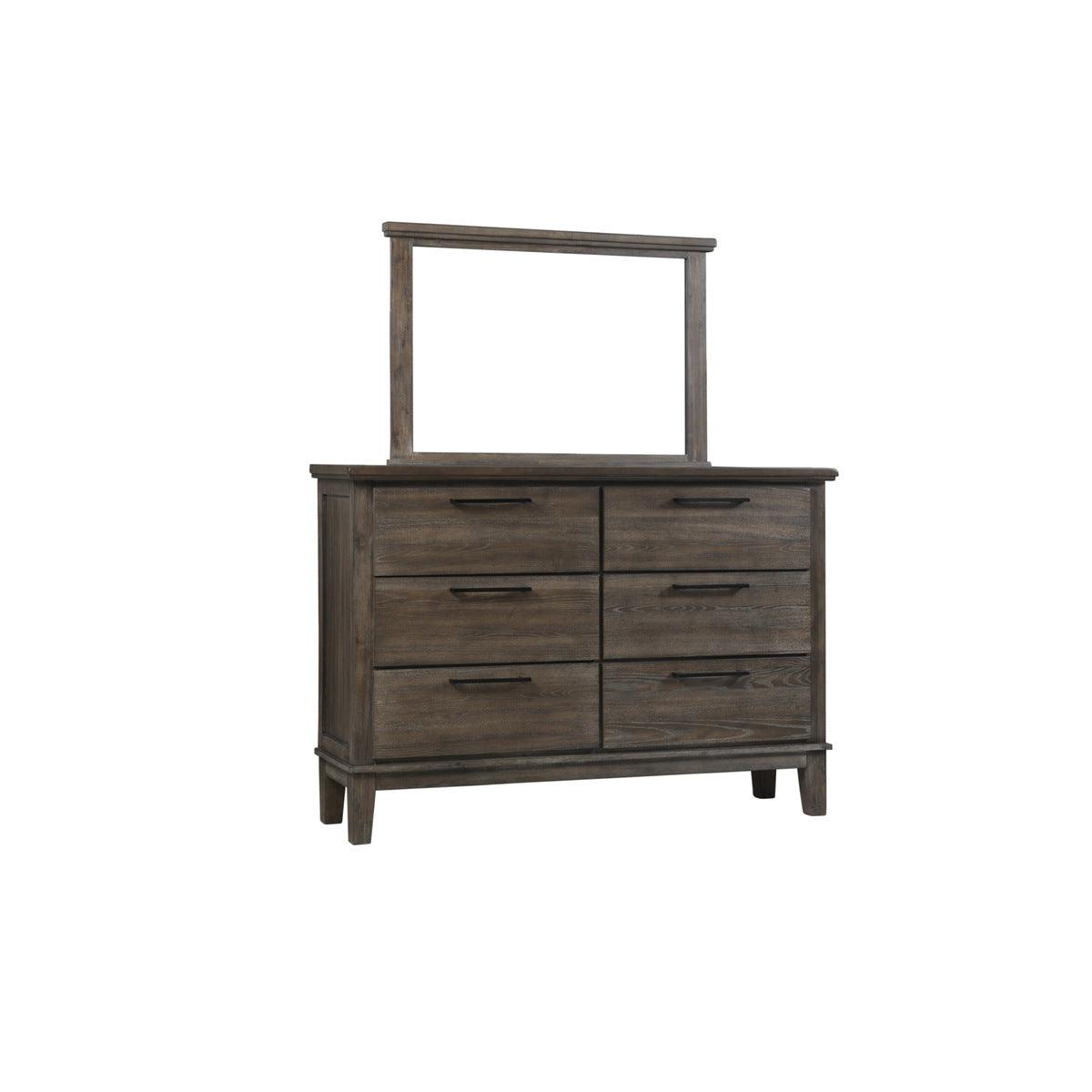 Wall mirror included in gray bedroom set