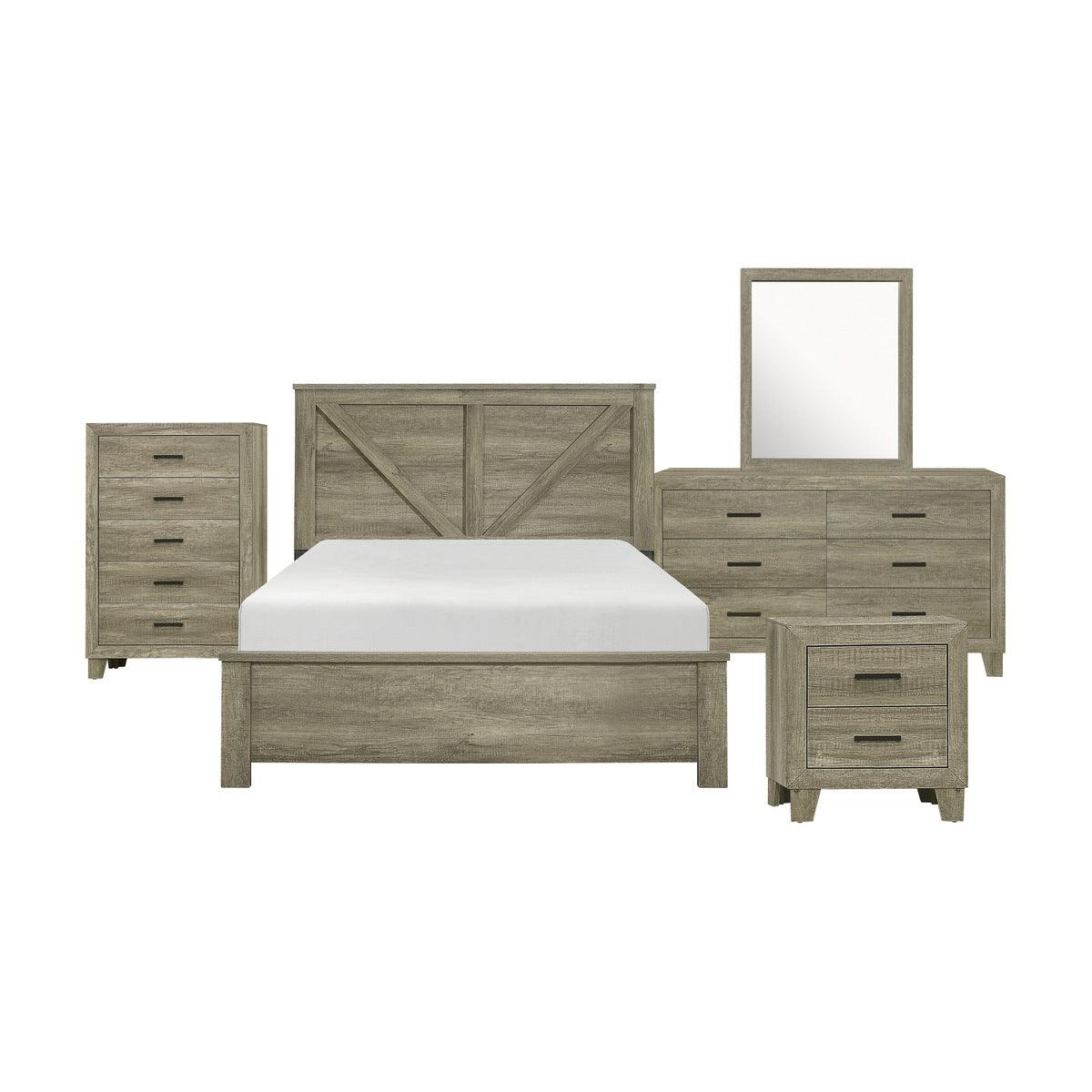 Avenue Rustic Queen Dresser and Chest of Drawers