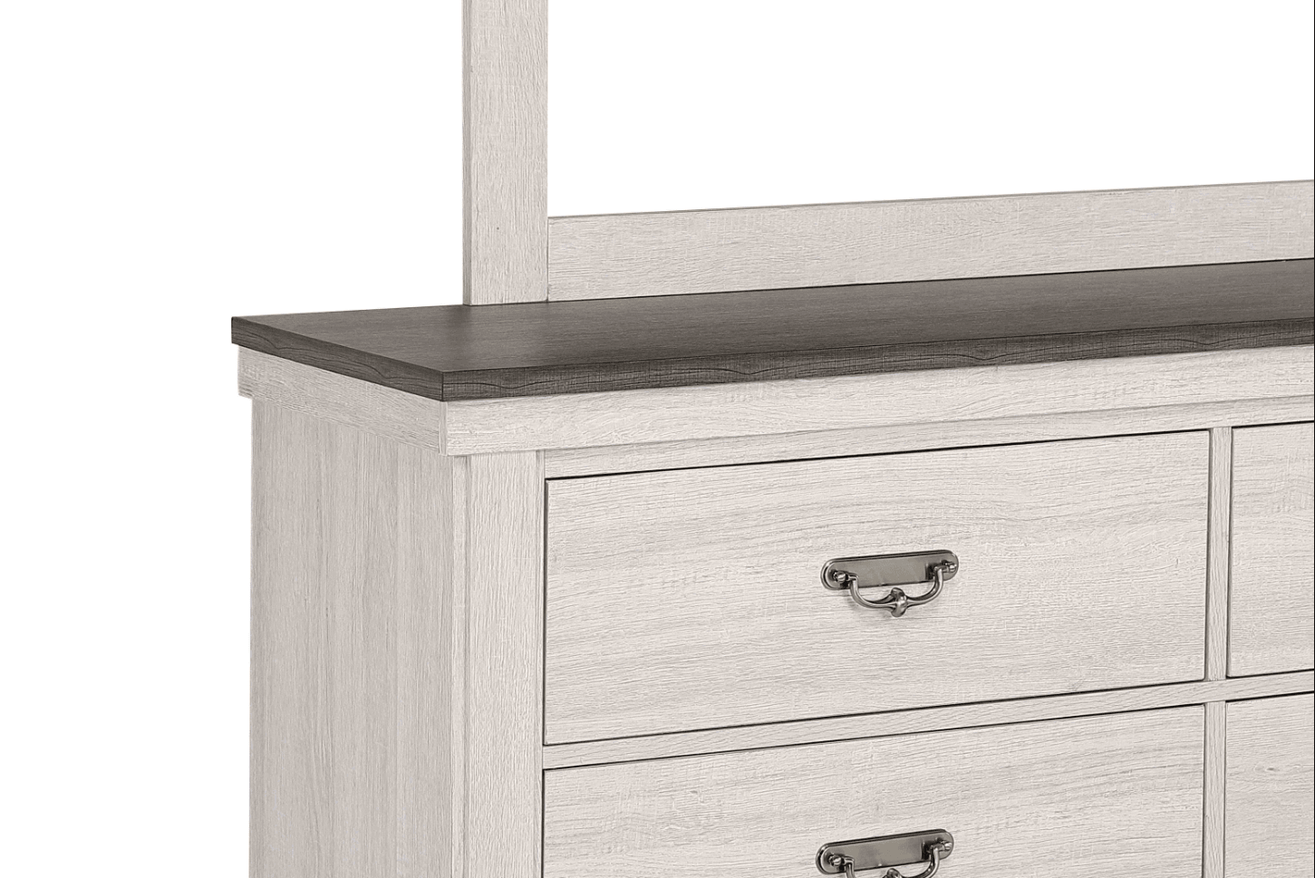 Leighton Dresser side view showing modern wood finish