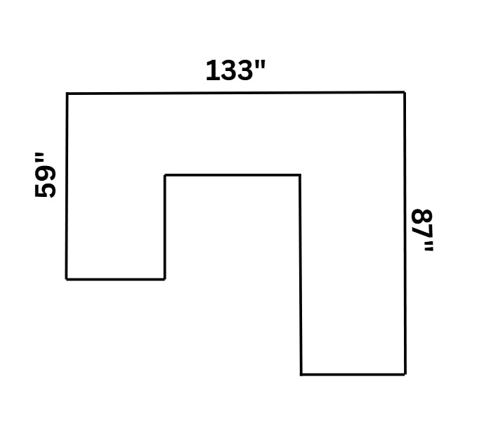 Westwood Stone Sectional Sofa view 5