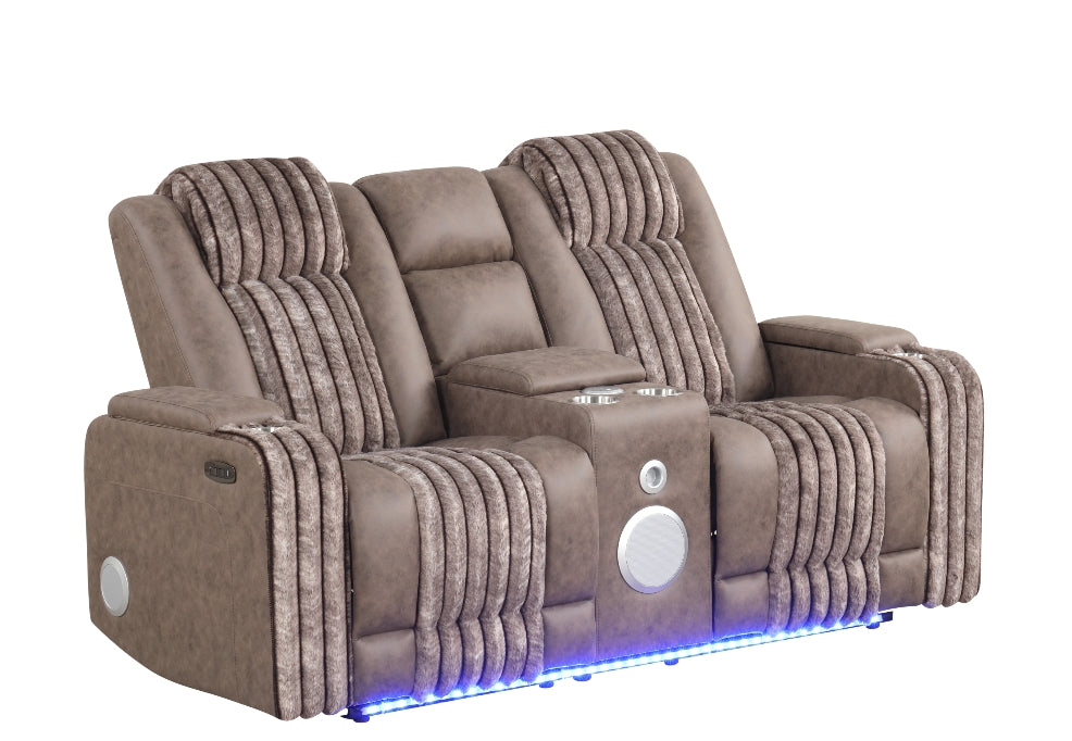 Lita Brown Power 3-Piece Reclining Set