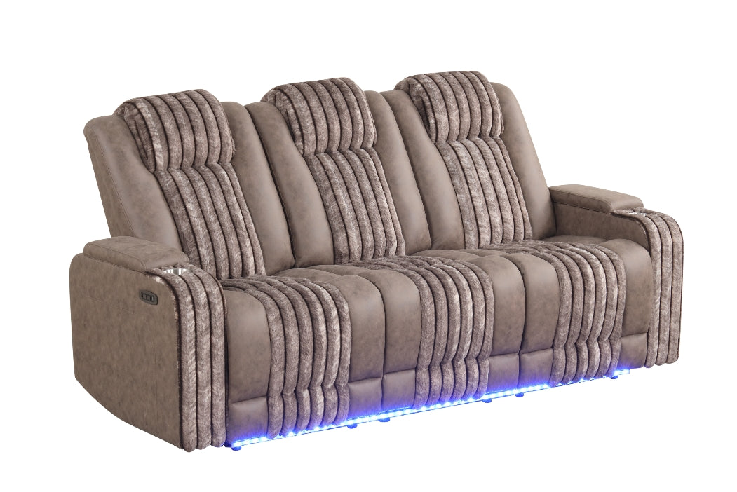 Lita Brown Power 3-Piece Reclining Set
