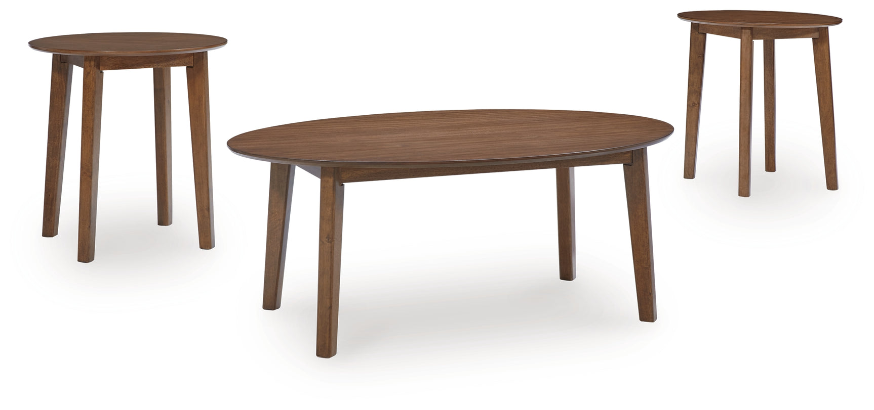 Gordonay oval coffee table head-on view