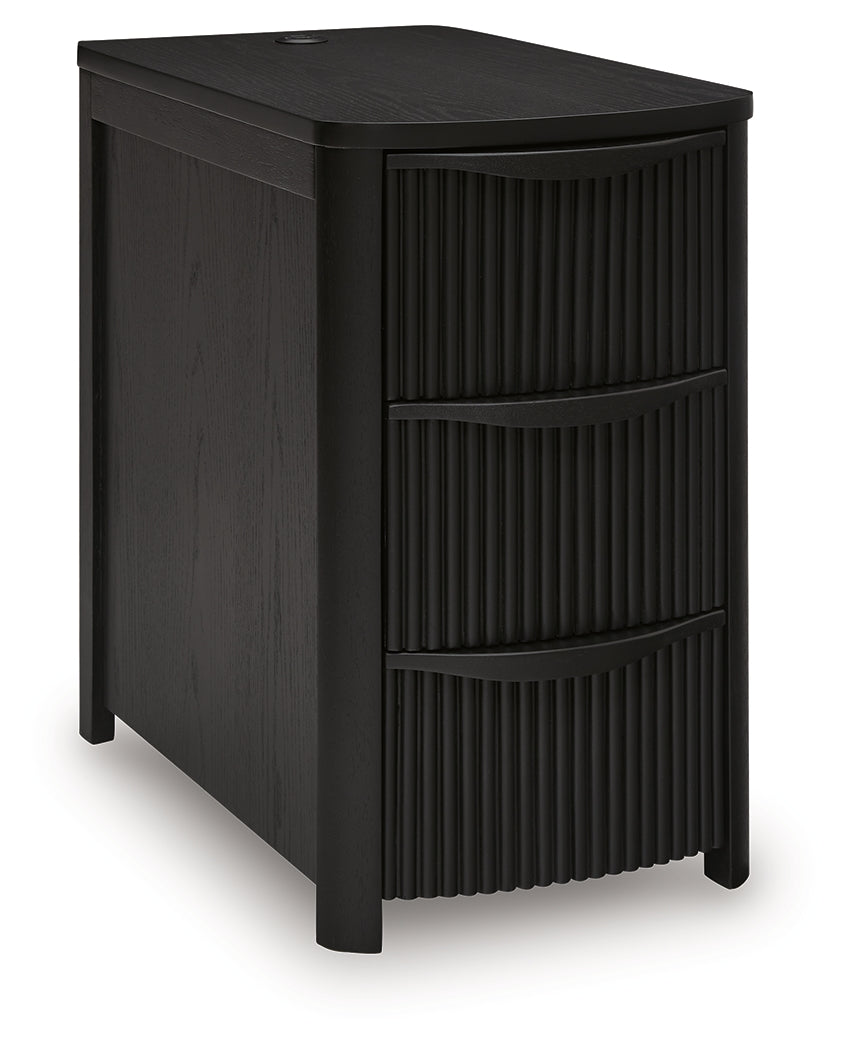 Camdill End Table angled closed view