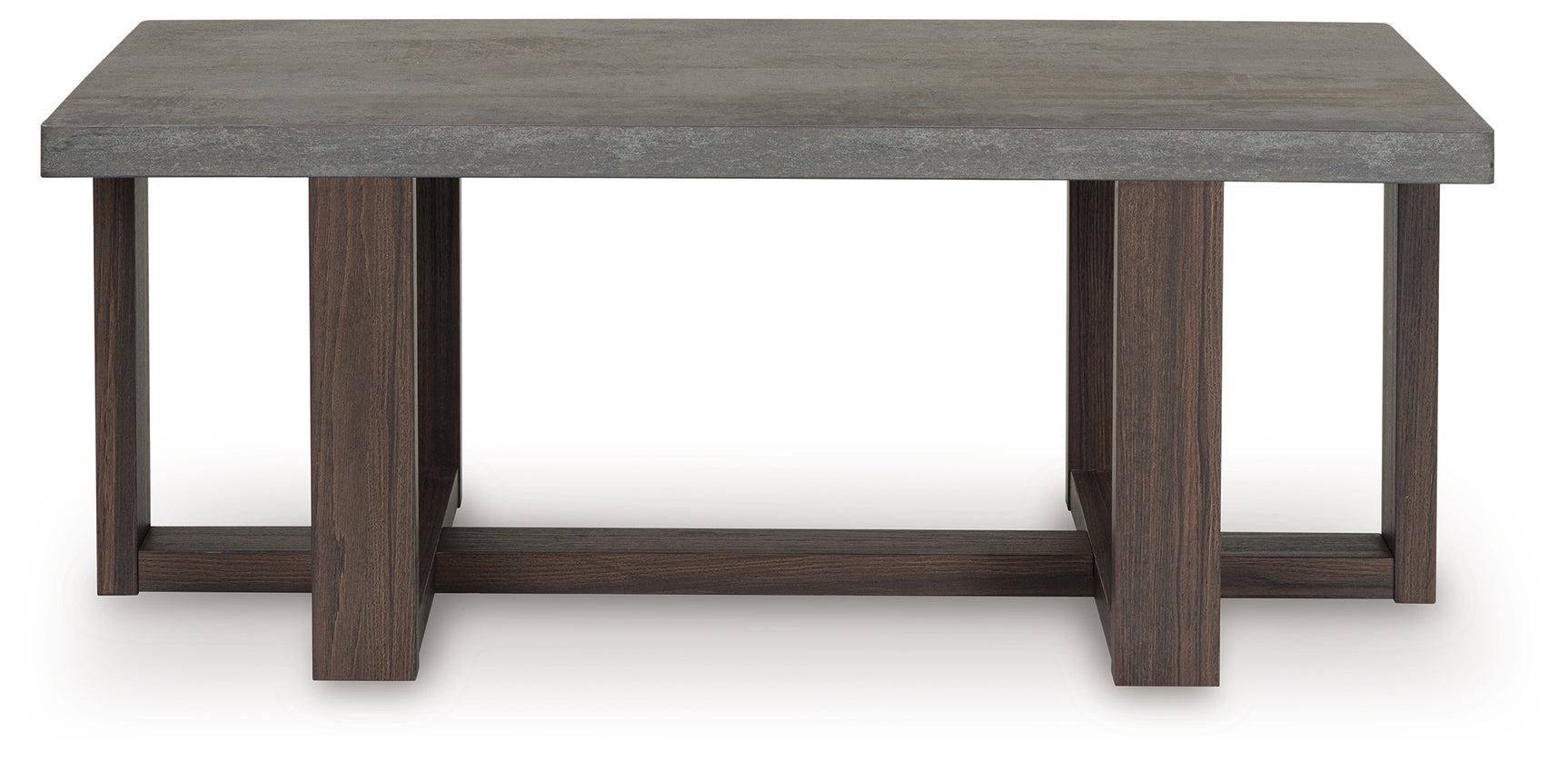 Closeup of the faux soapstone pattern on Dynnford coffee table