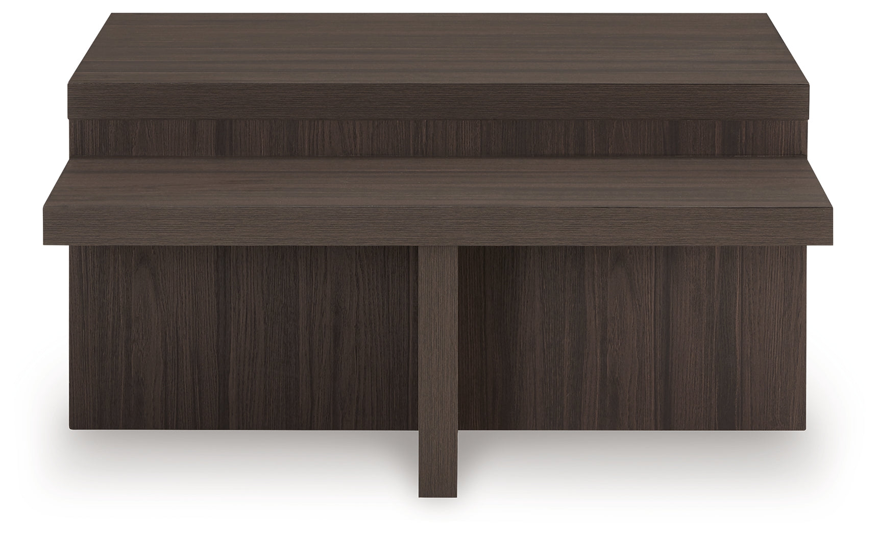 Side view of Zendex end table with laminate surface