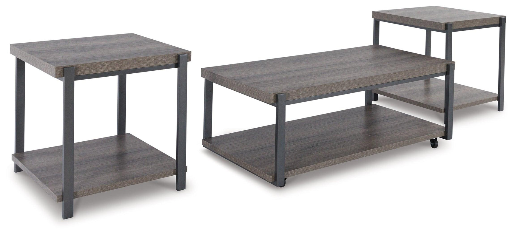 Wilmaden table set angled side view