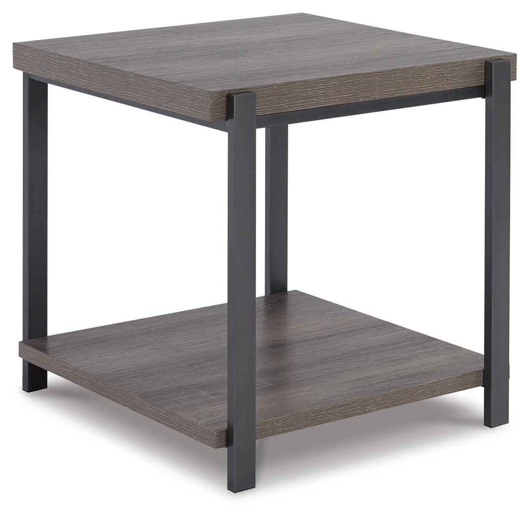 Wilmaden end table angled side