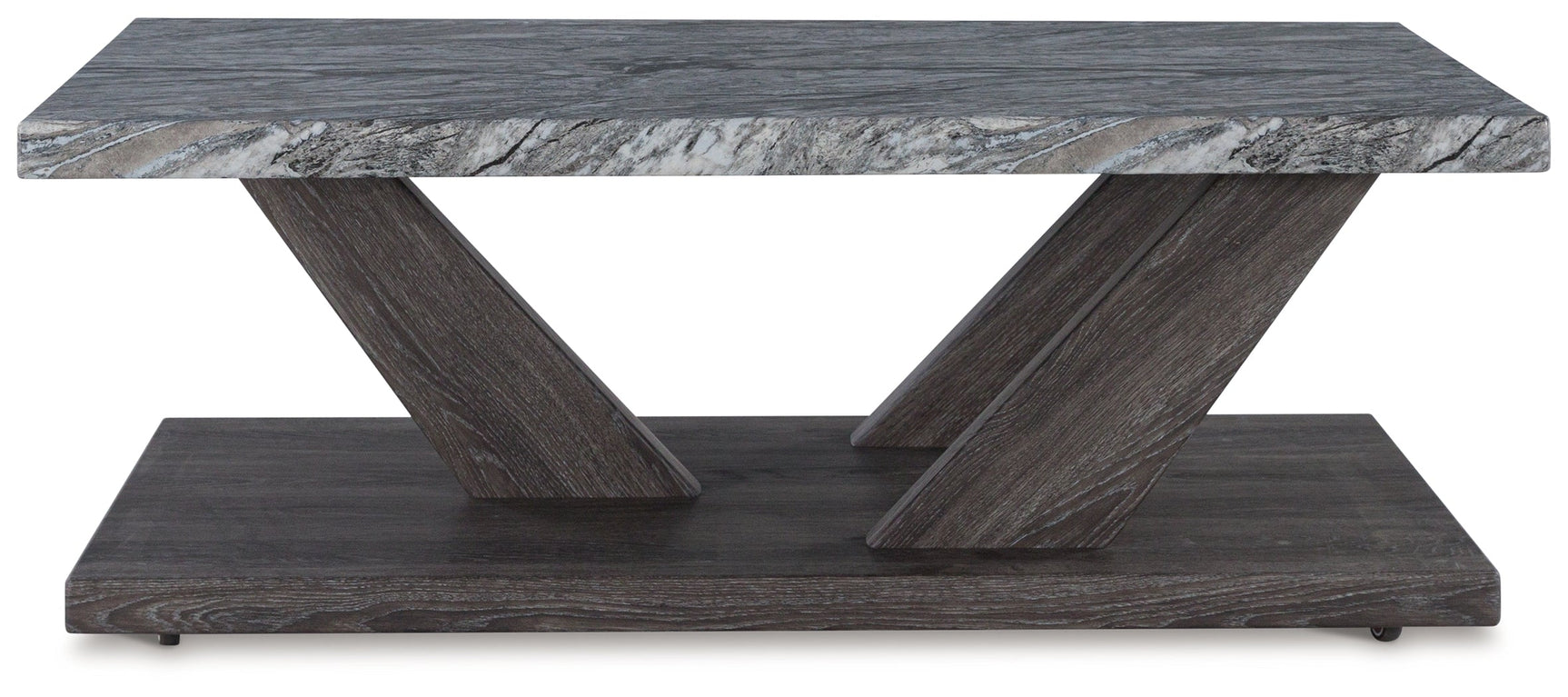 Set of three tables arranged in a contemporary living room setting